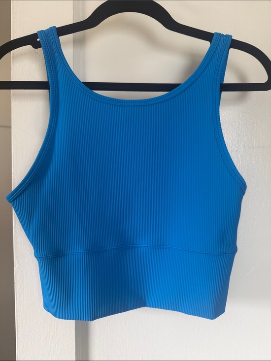 lululemon athletica Tops - lululemon Power Pivot Ribbed Tank Top | Pool Side Blue | Size 4